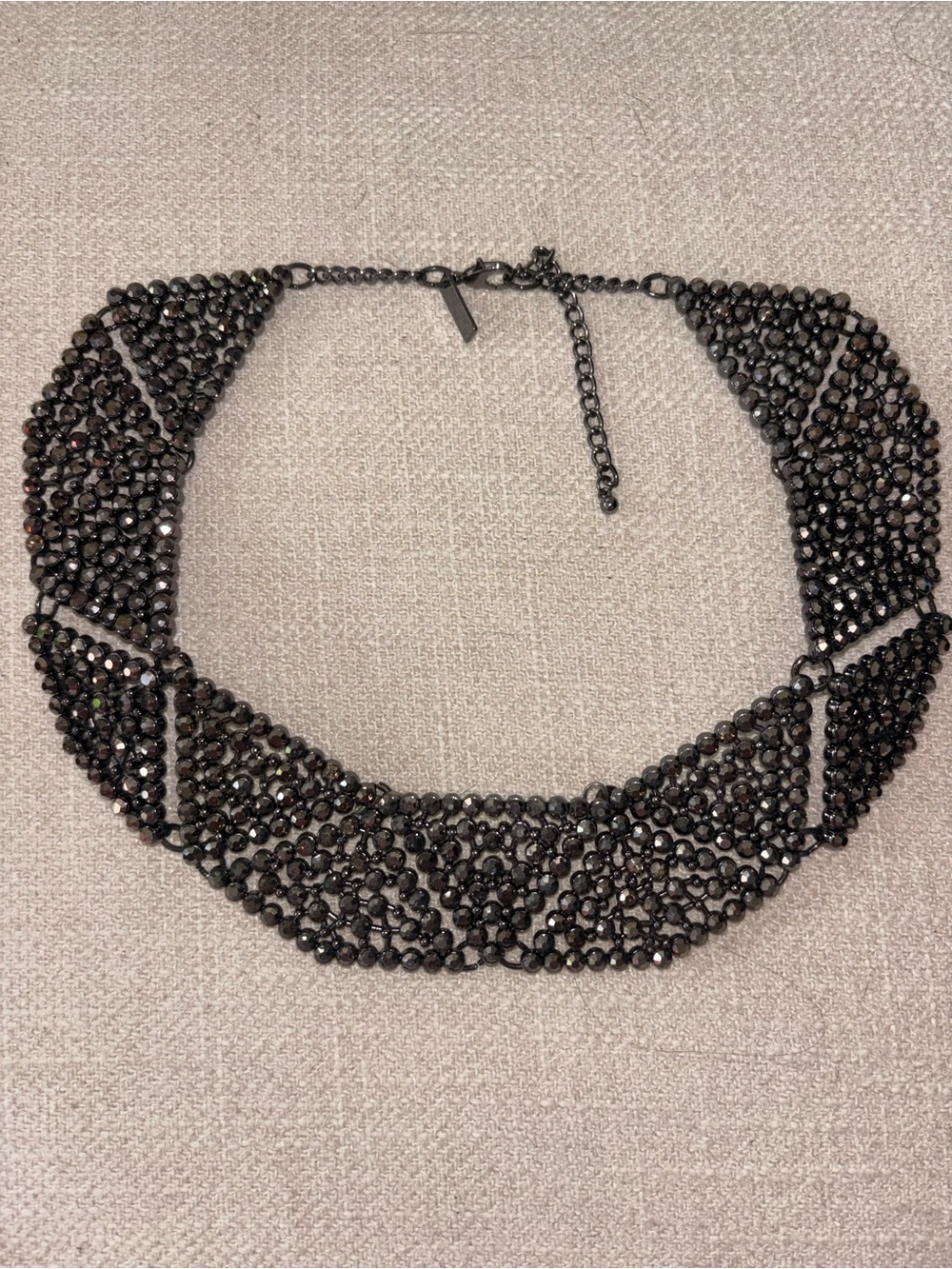 Kenneth Cole Black Sparkle Bib Necklace with Matching Drop Earrings - Picture 5 of 6